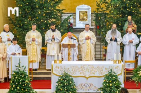 Archbishop Aldo Cavalli presided over the Midnight Holy Mass in Medjugorje